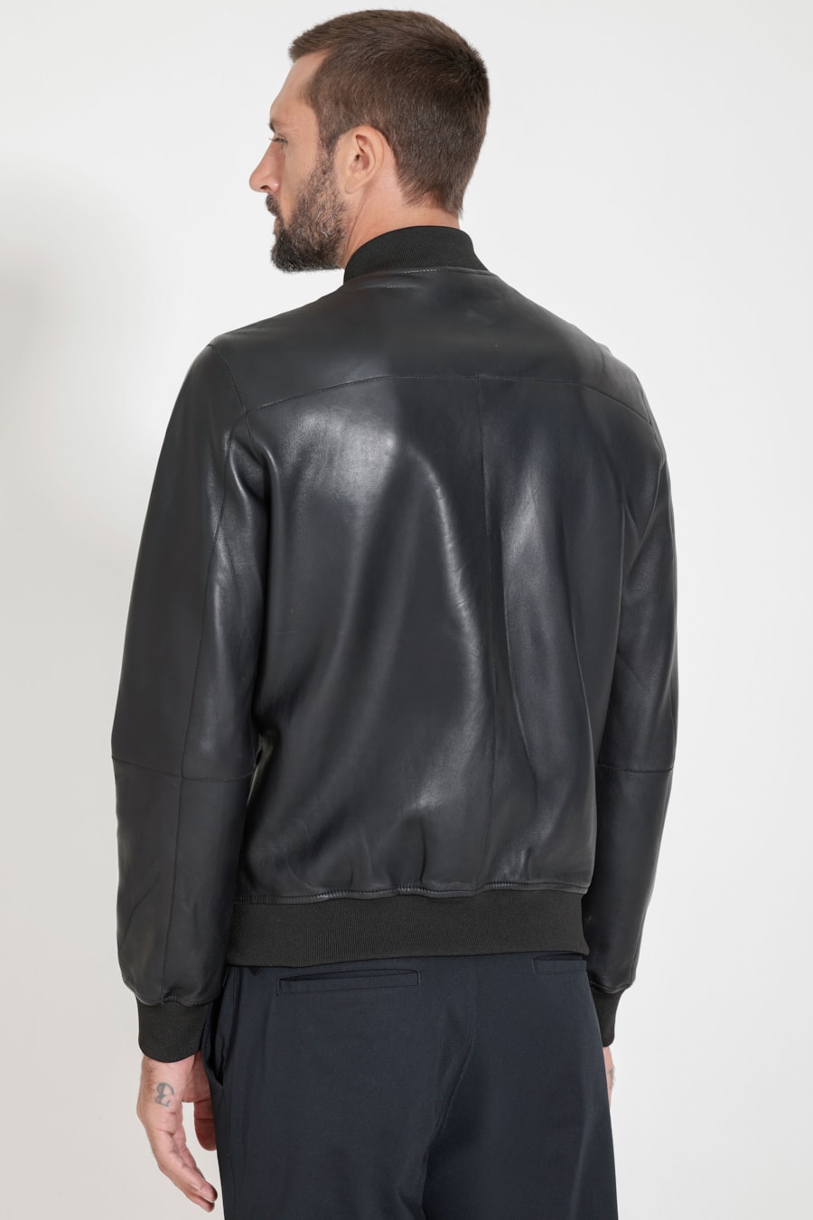 Jaqueta Bomber Couro Missão Impossível Preto — foto 4 de 6