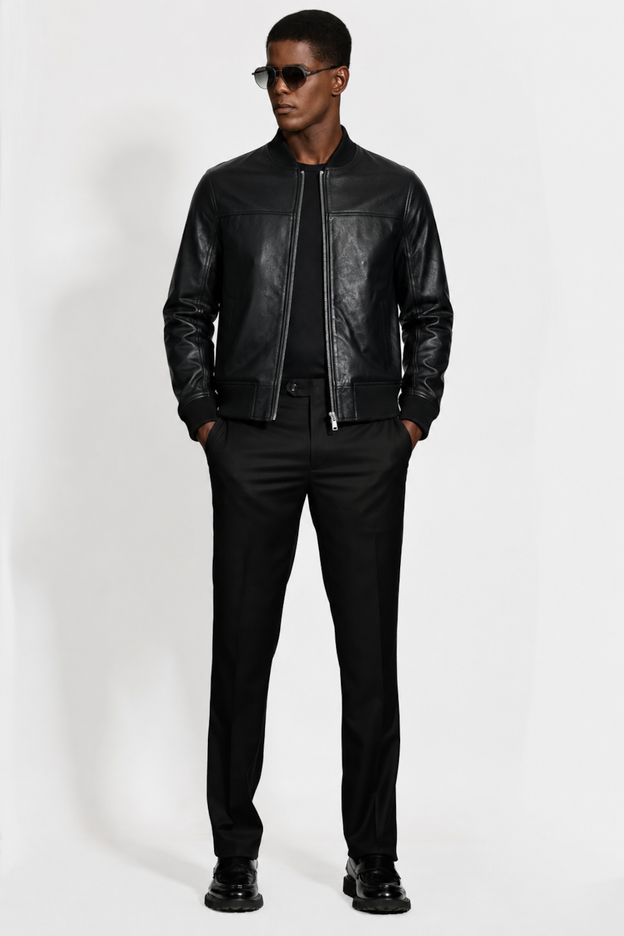 Jaqueta Bomber Leather Unique Preto — foto 2 de 7