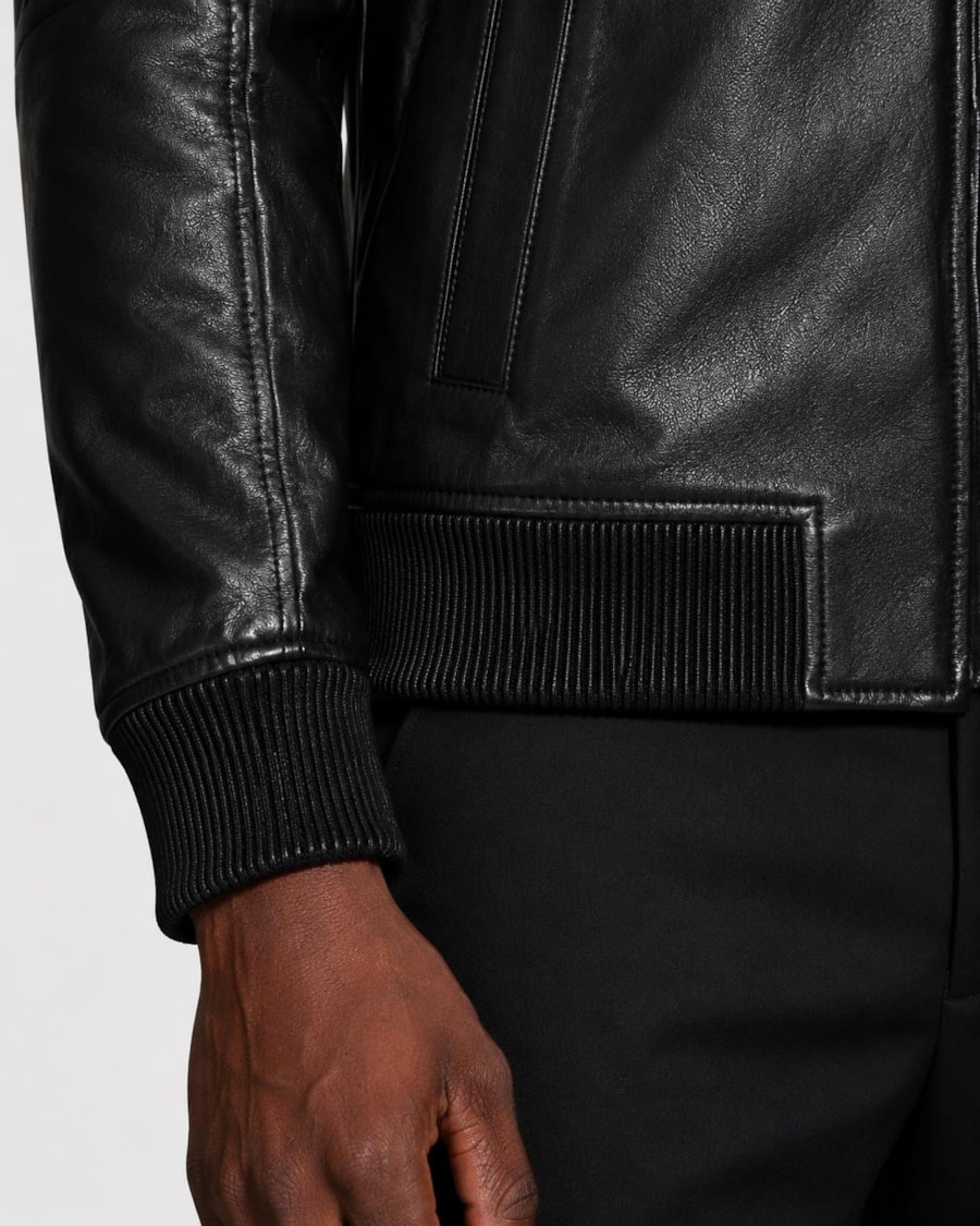 Jaqueta Bomber Leather Unique Preto — foto 4 de 7