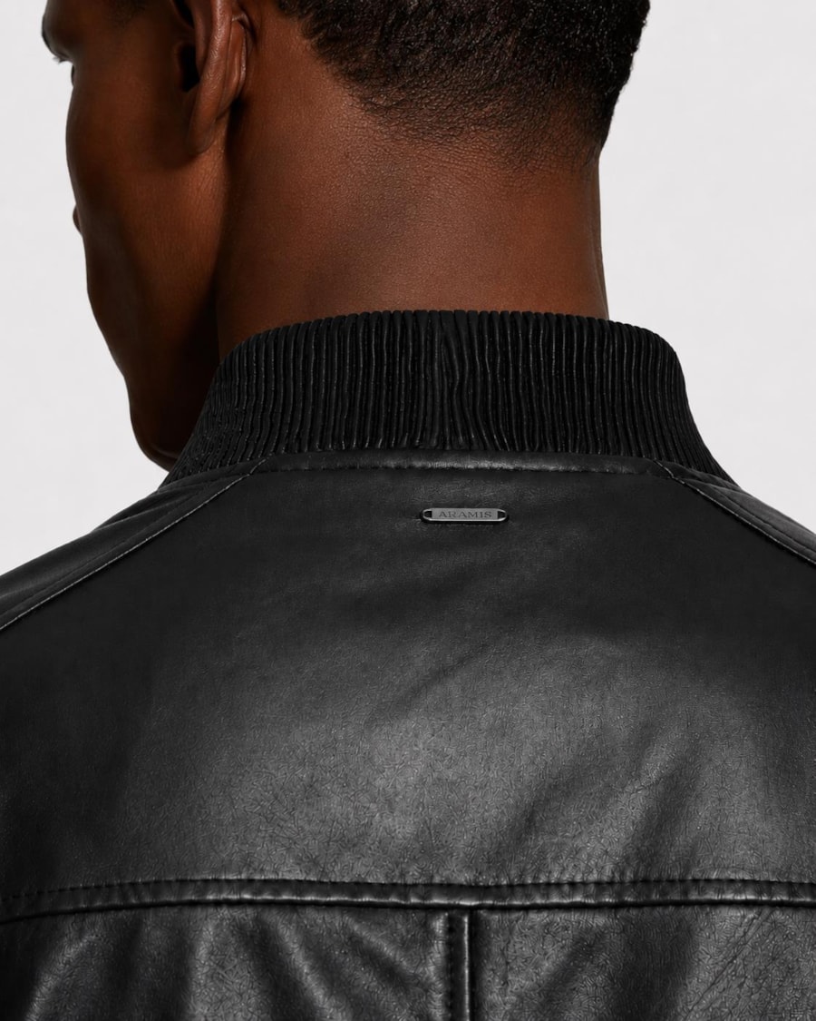 Jaqueta Bomber Leather Unique Preto — foto 5 de 7