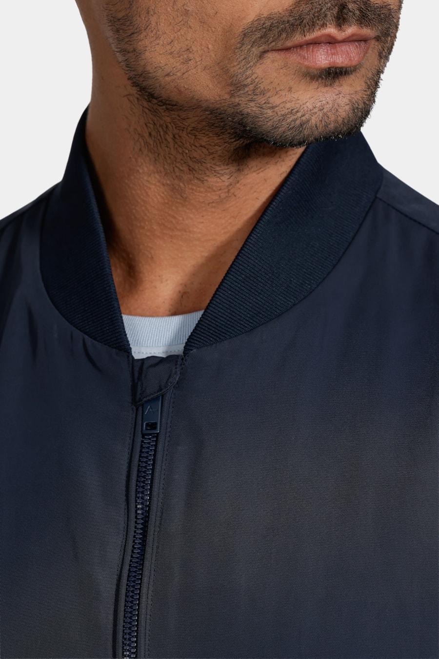 Jaqueta Bomber Nylon Liquid Repeller Marinho — foto 3 de 8