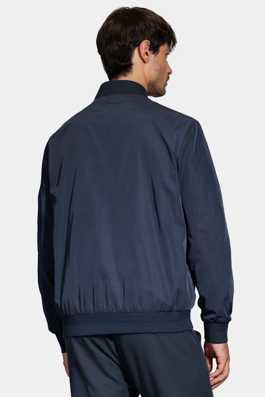Jaqueta Bomber Nylon Liquid Repeller Marinho — foto 7 de 8