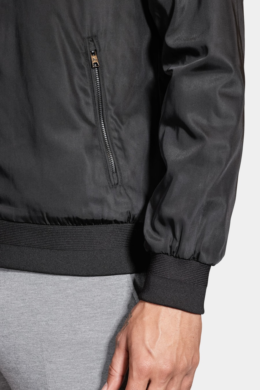 Jaqueta Bomber Nylon Liquid Repeller Preto — foto 4 de 6