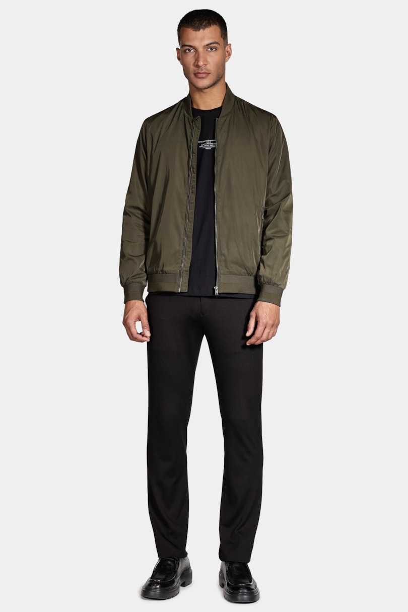 Jaqueta Bomber Nylon Liquid Repeller Verde