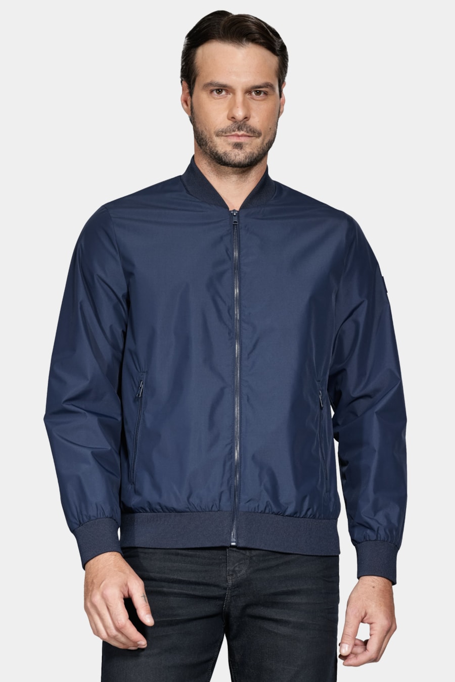 Jaqueta Bomber Nylon Marinho — foto 1 de 6