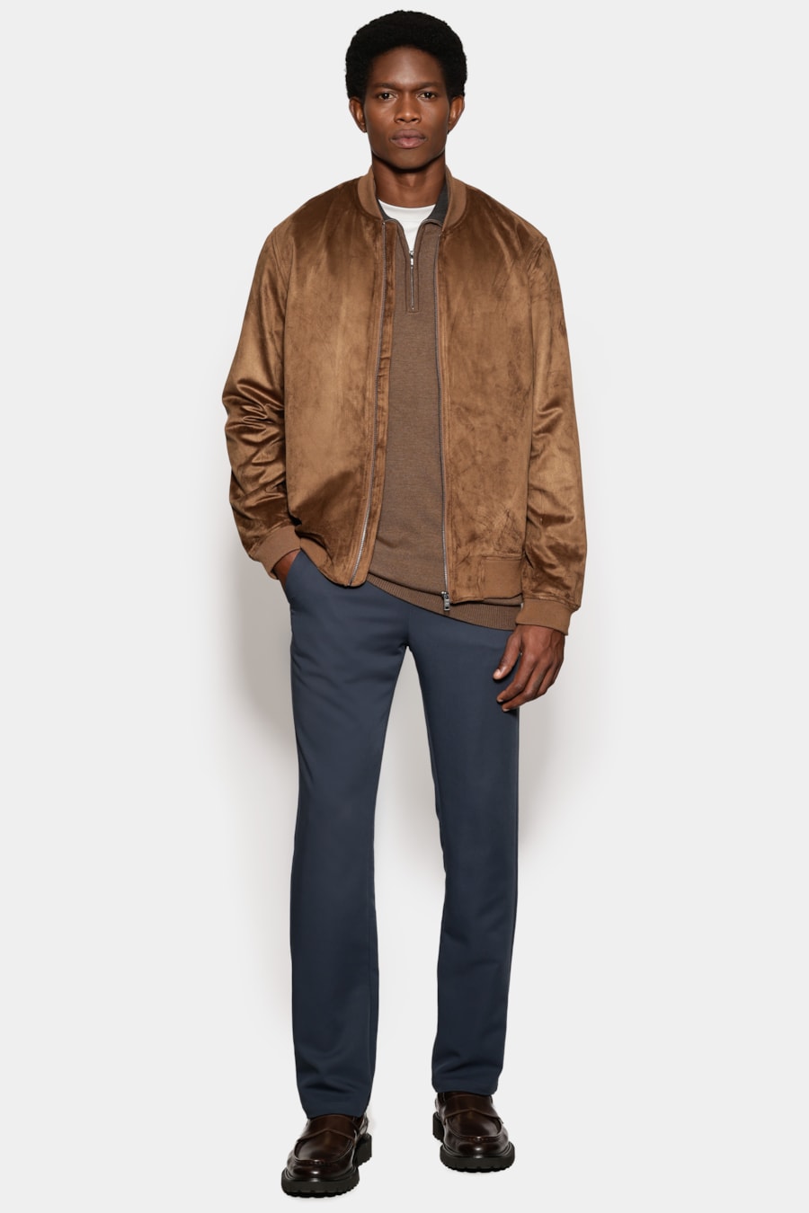 Jaqueta Bomber Suede Charuto — foto 2 de 7