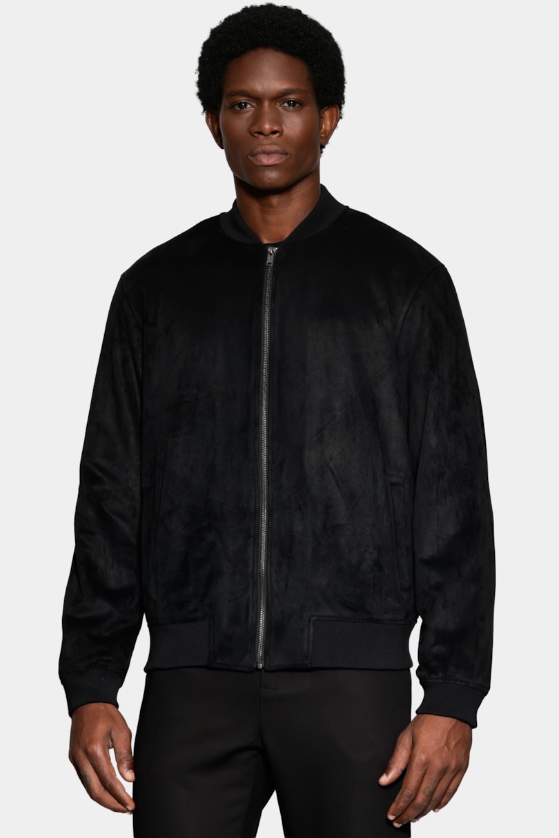 Jaqueta Bomber Suede Preto