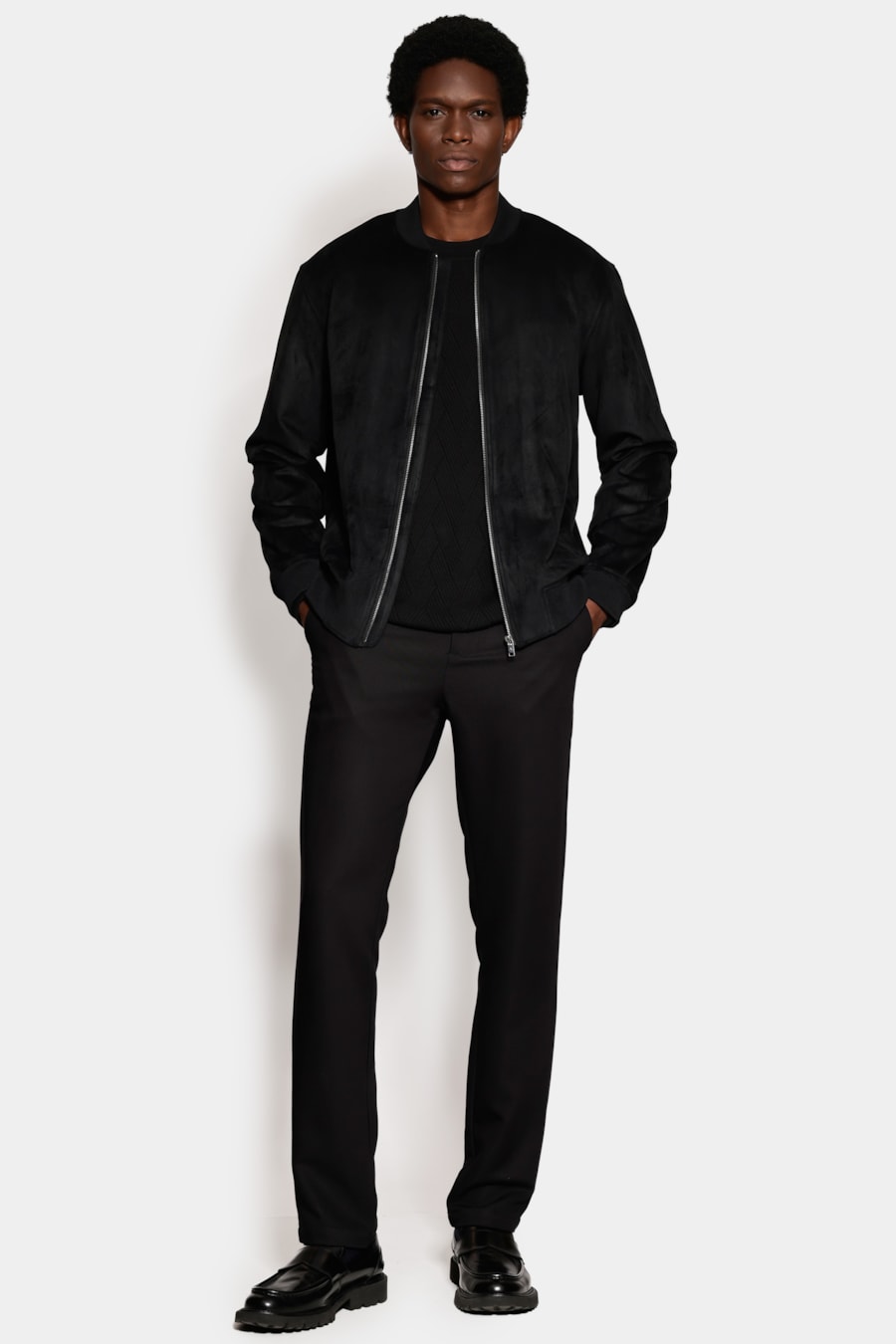 Jaqueta Bomber Suede Preto — foto 2 de 6