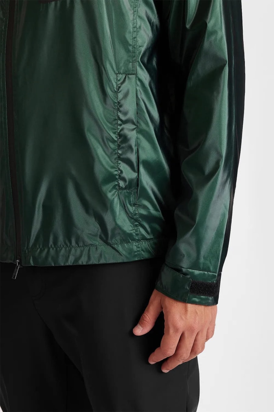 Jaqueta Com Capuz Metálica Liquid Repeller Verde — foto 4 de 8