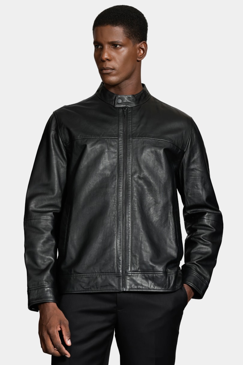 Jaqueta Couro Motorcycle Premium Preto