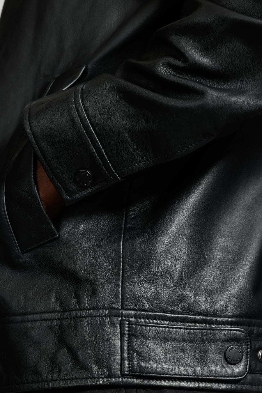 Jaqueta Couro Motorcycle Premium Preto — foto 5 de 7