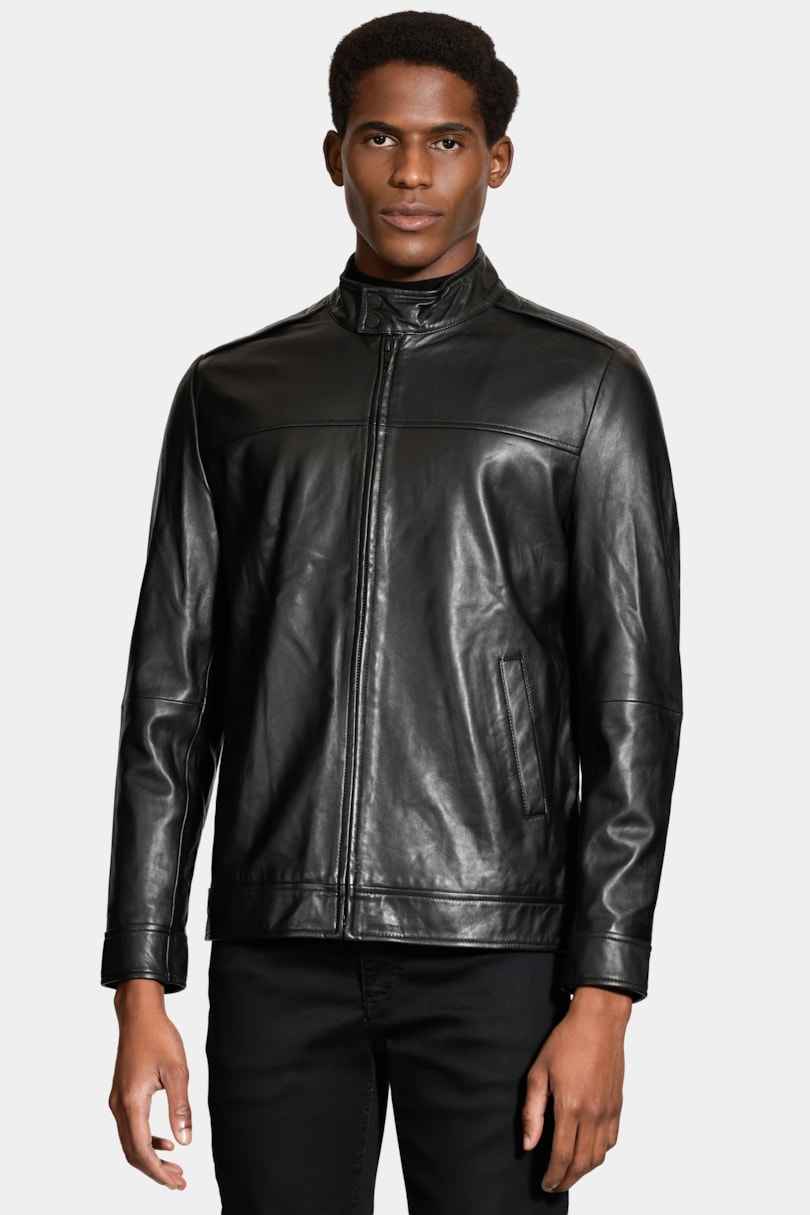 Jaqueta Couro Motorcycle Preto