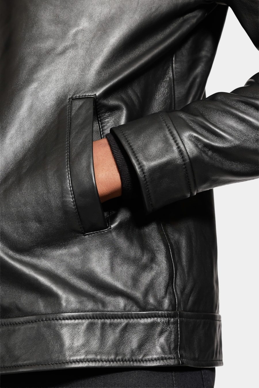 Jaqueta Couro Motorcycle Preto — foto 4 de 9
