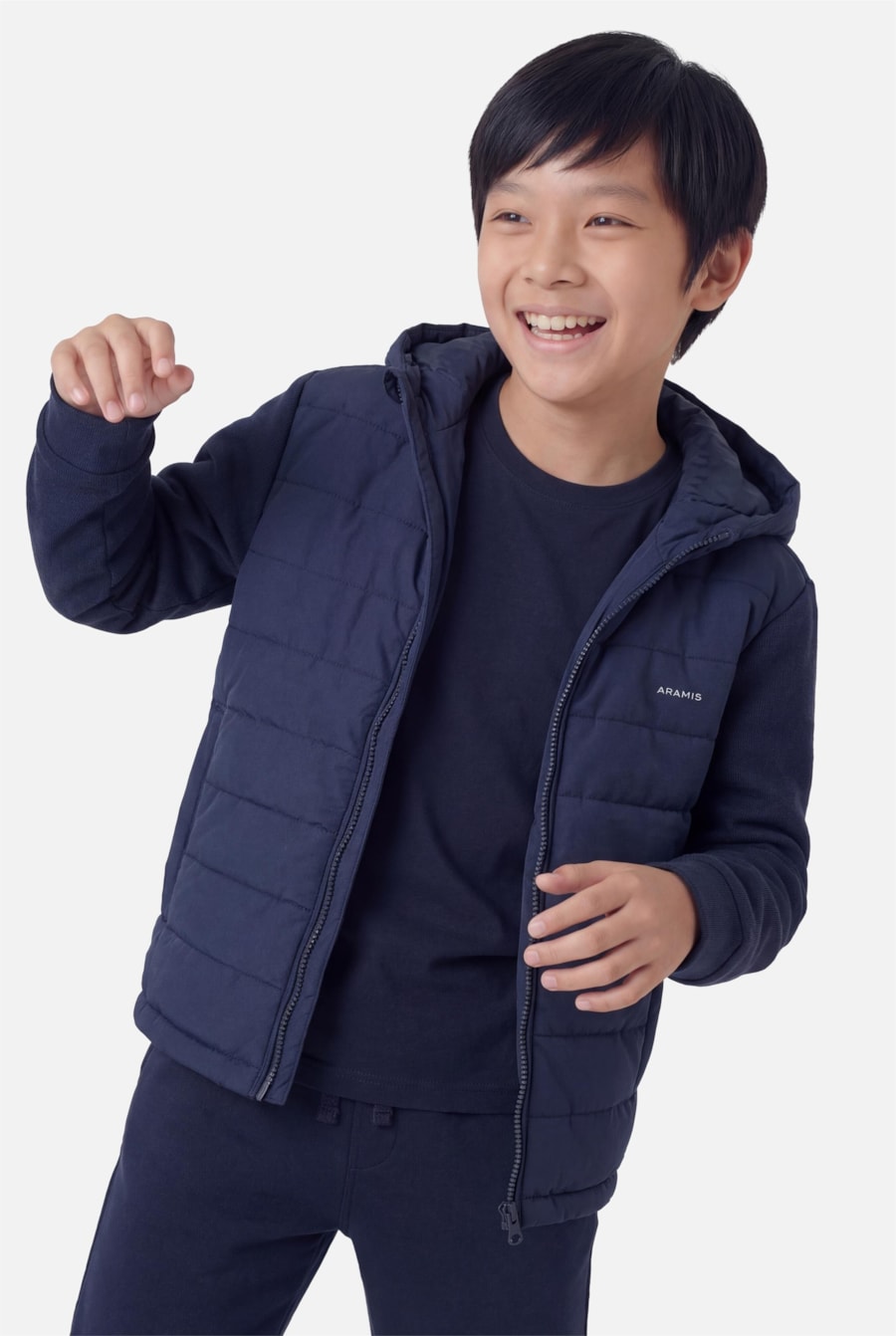 Jaqueta Infantil Nylon Liquid Repeller Marinho — foto 1 de 6