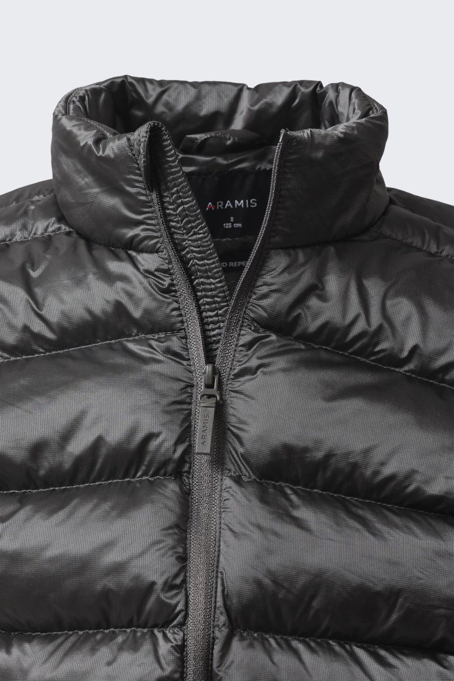 Jaqueta Infantil Puffer Rip Stop Cinza — foto 2 de 4