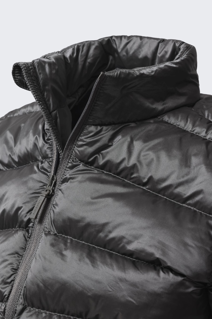 Jaqueta Infantil Puffer Rip Stop Cinza — foto 3 de 4