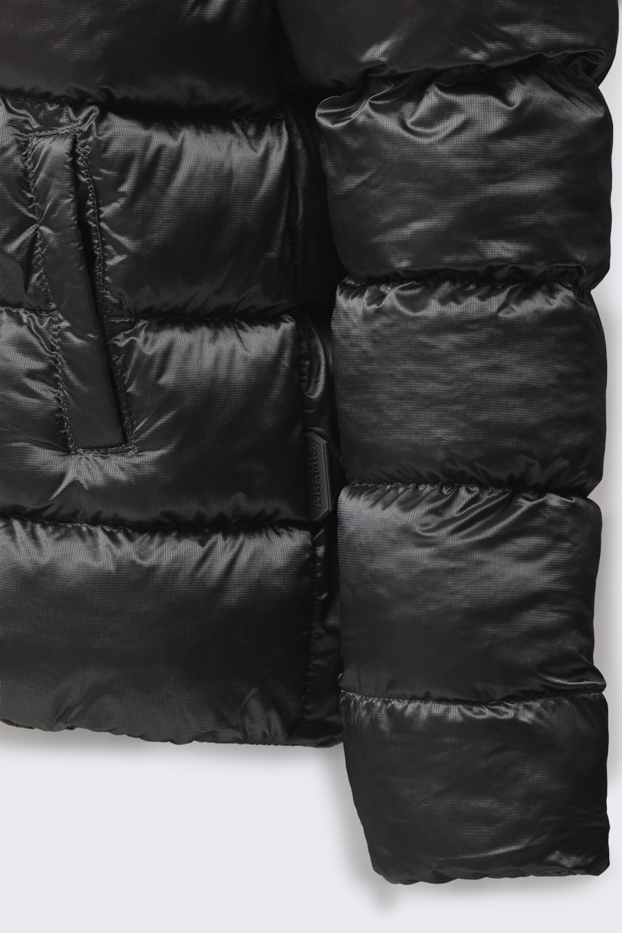 Jaqueta Infantil Puffer Rip Stop Cinza — foto 4 de 4