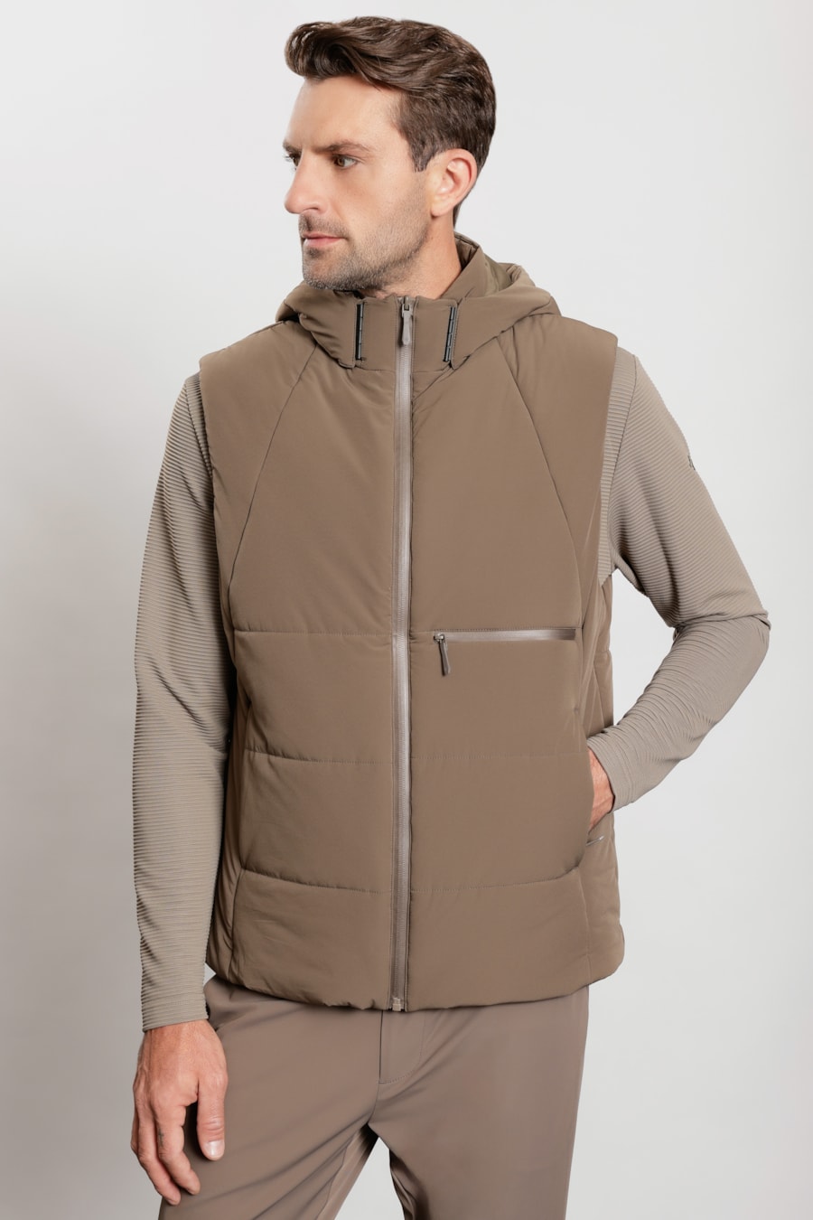 Jaqueta Knit Fleece Com Colete Fendi — foto 13 de 14