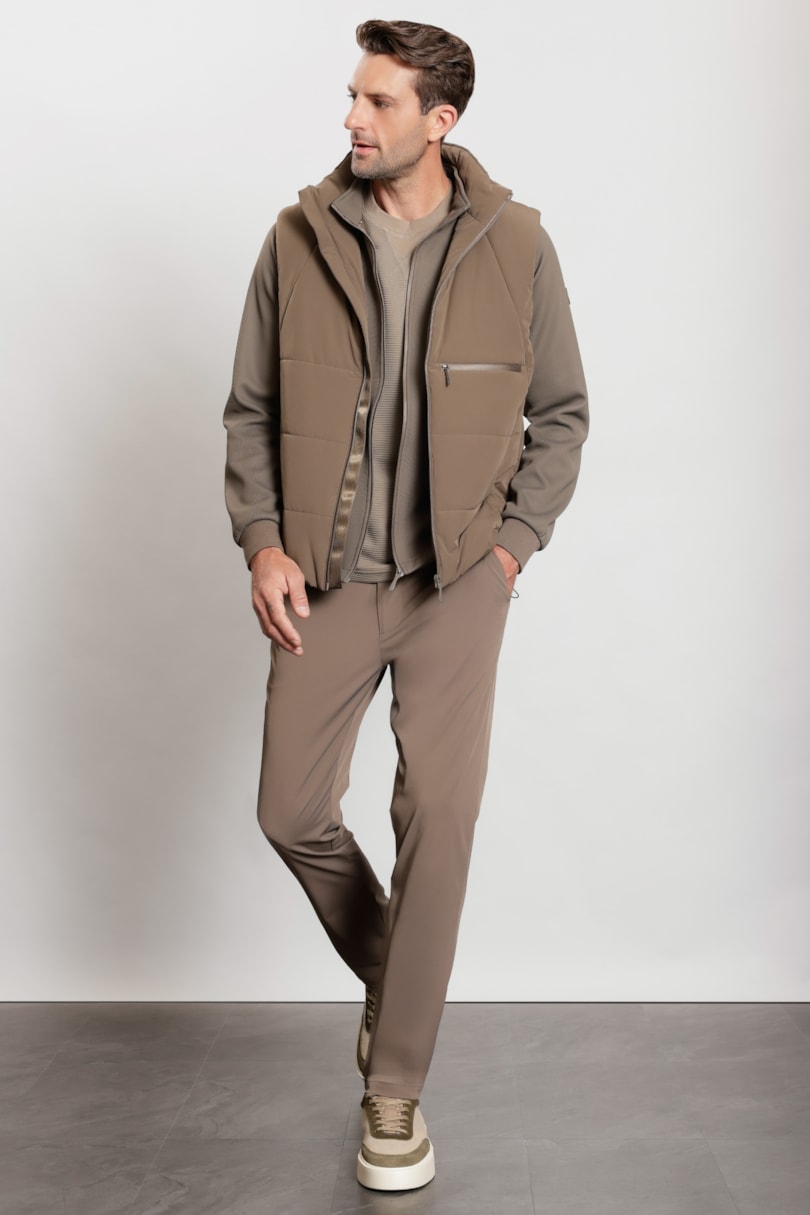 Jaqueta Knit Fleece Com Colete Fendi