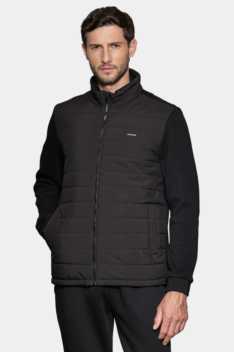 Jaqueta Nylon Knit Liquid Repeller Preto — foto 8 de 10