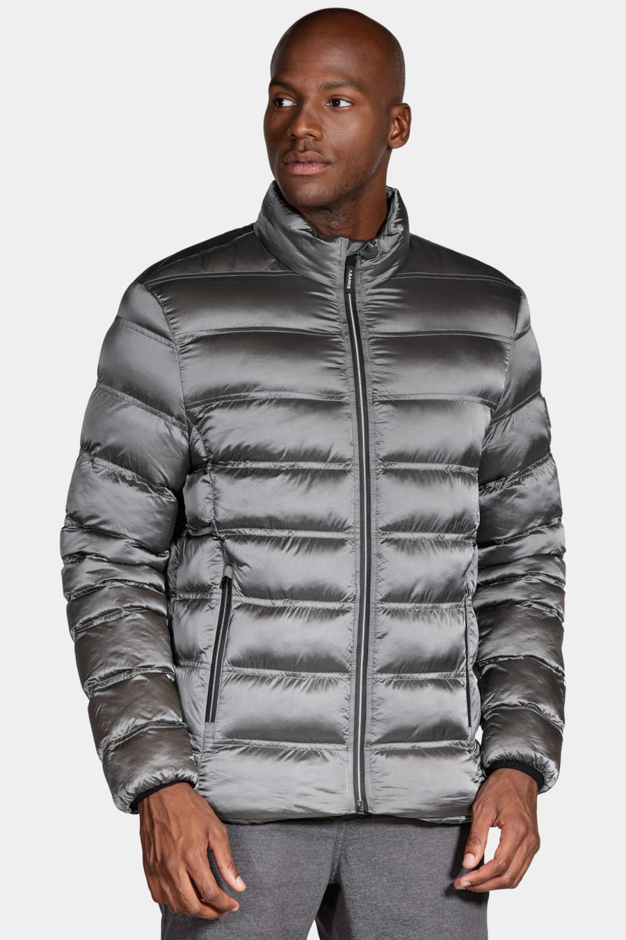 Jaqueta Puffer Rip Stop Liquid Repeller Cinza — foto 1 de 9