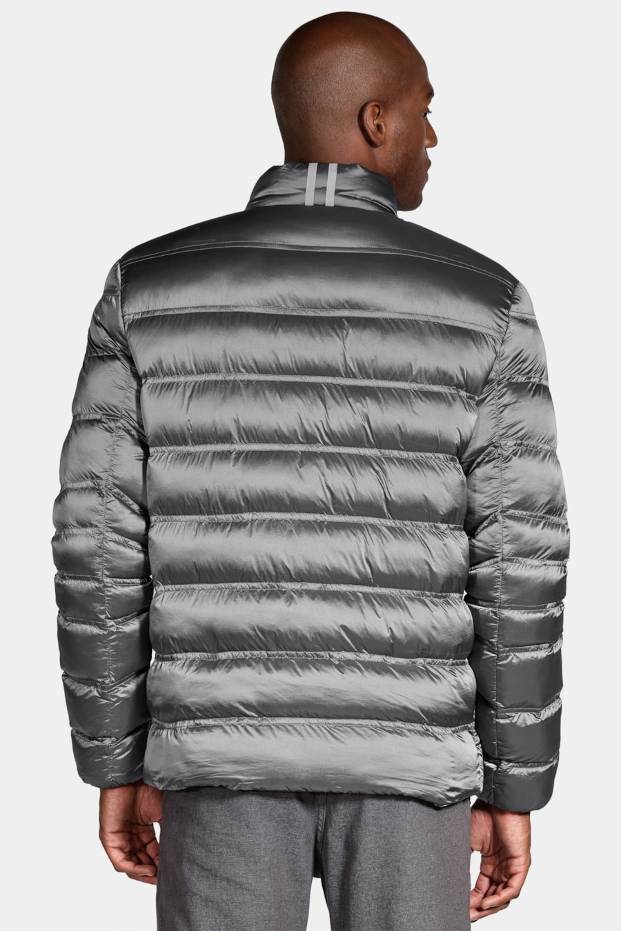 Jaqueta Puffer Rip Stop Liquid Repeller Cinza — foto 7 de 9
