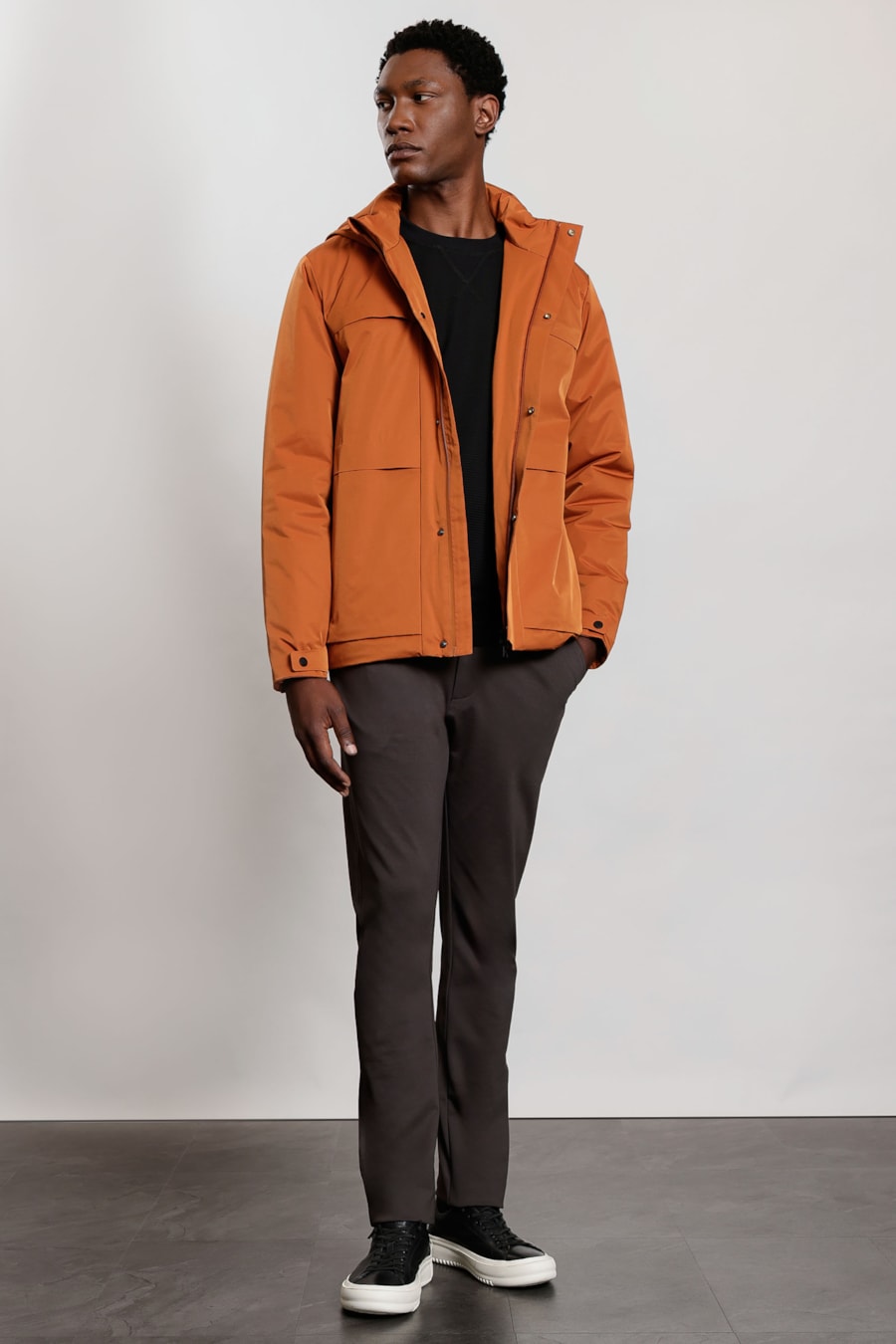 Jaqueta Puffer Thermo-Dry Ocre — foto 2 de 12