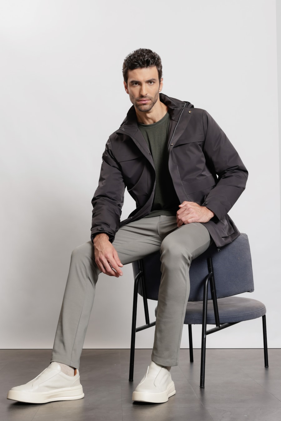 Jaqueta Puffer Thermo-Dry Preto — foto 2 de 12