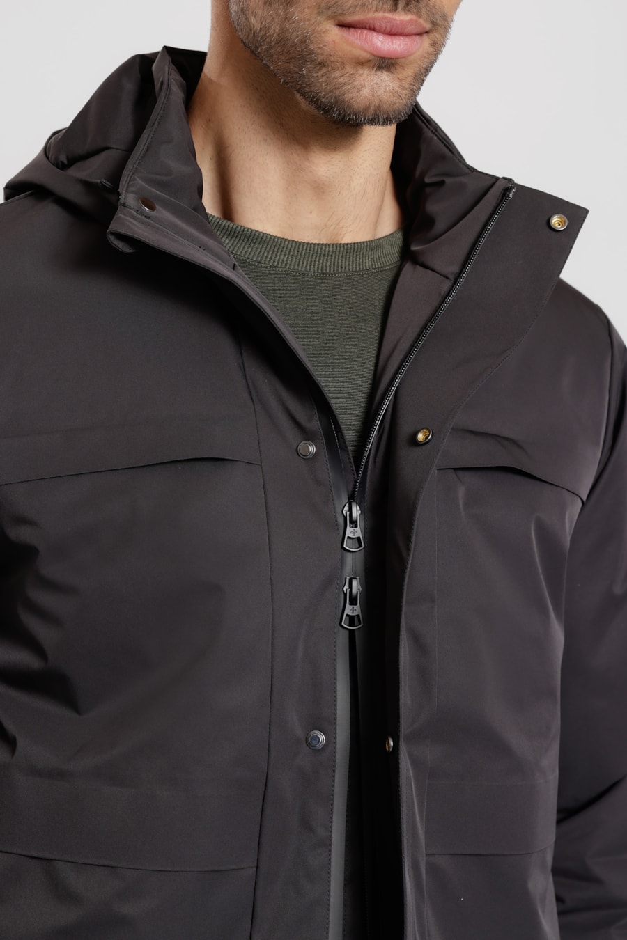 Jaqueta Puffer Thermo-Dry Preto — foto 7 de 12