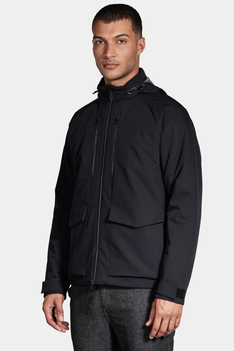 Jaqueta Twill Capuz Liq Repeller Preto — foto 1 de 7