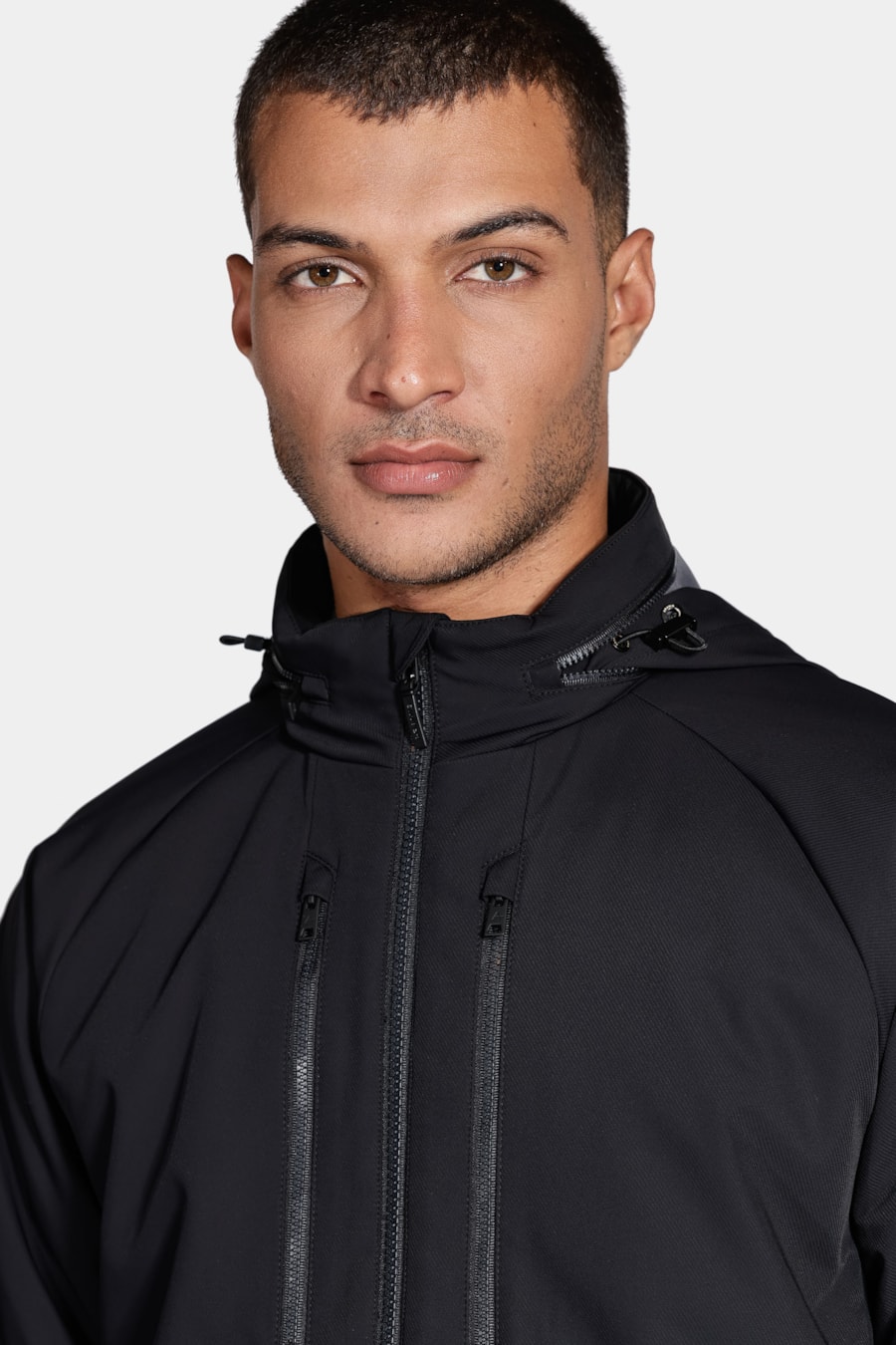 Jaqueta Twill Capuz Liq Repeller Preto — foto 3 de 7