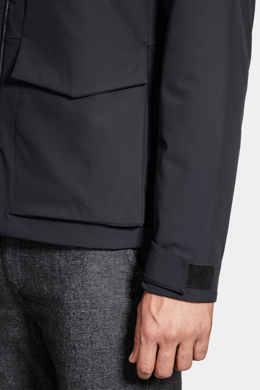 Jaqueta Twill Capuz Liq Repeller Preto — foto 4 de 7