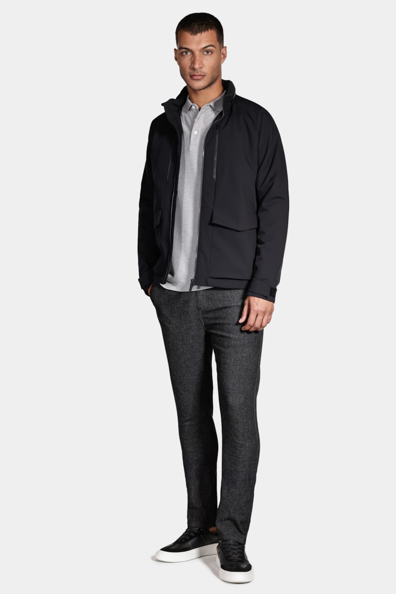 Jaqueta Twill Capuz Liq Repeller Preto