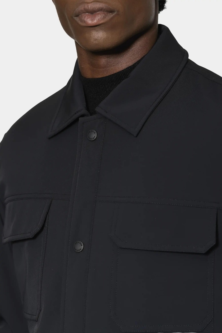 Jaqueta Twill Liquid Repeller Preto — foto 3 de 7