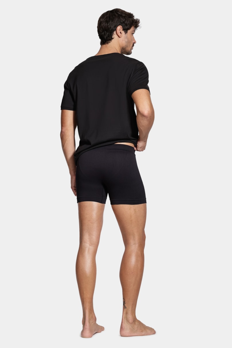 Kit 2 Cuecas Boxer Sem Costura Preto