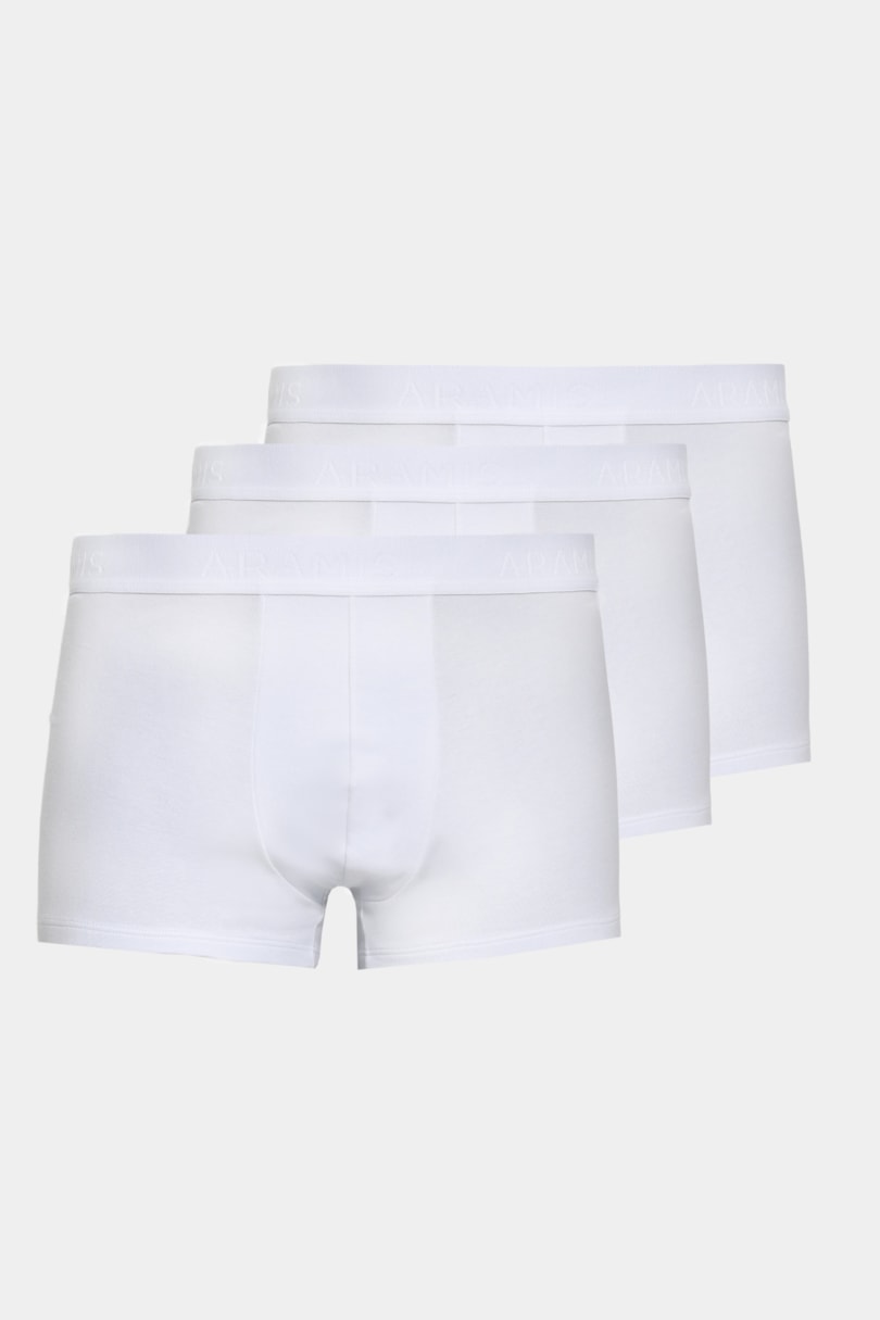 Kit 3 Cuecas Boxer Ultra Comfort Branco