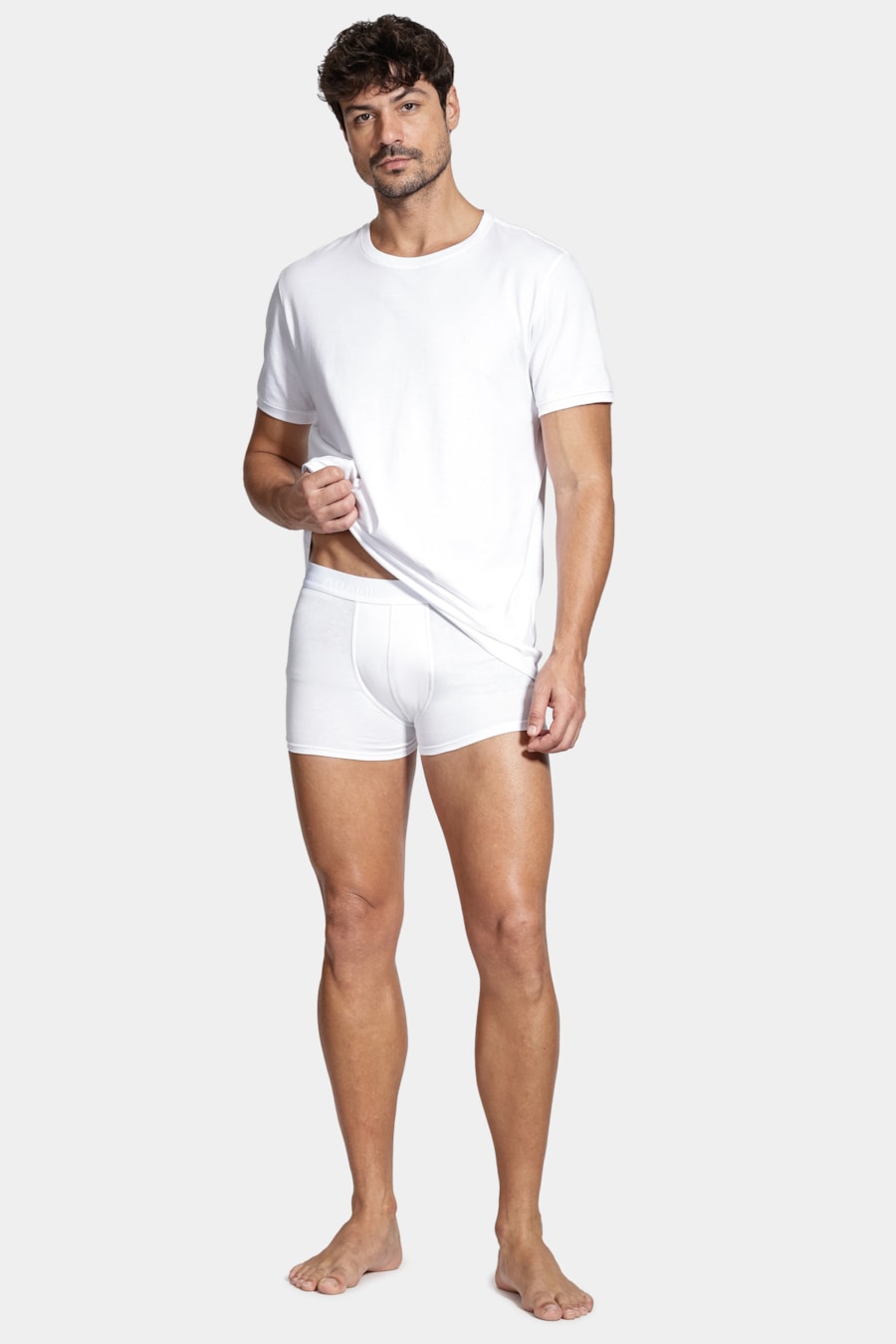 Kit 3 Cuecas Neo Boxer Cotton Branco — foto 2 de 7