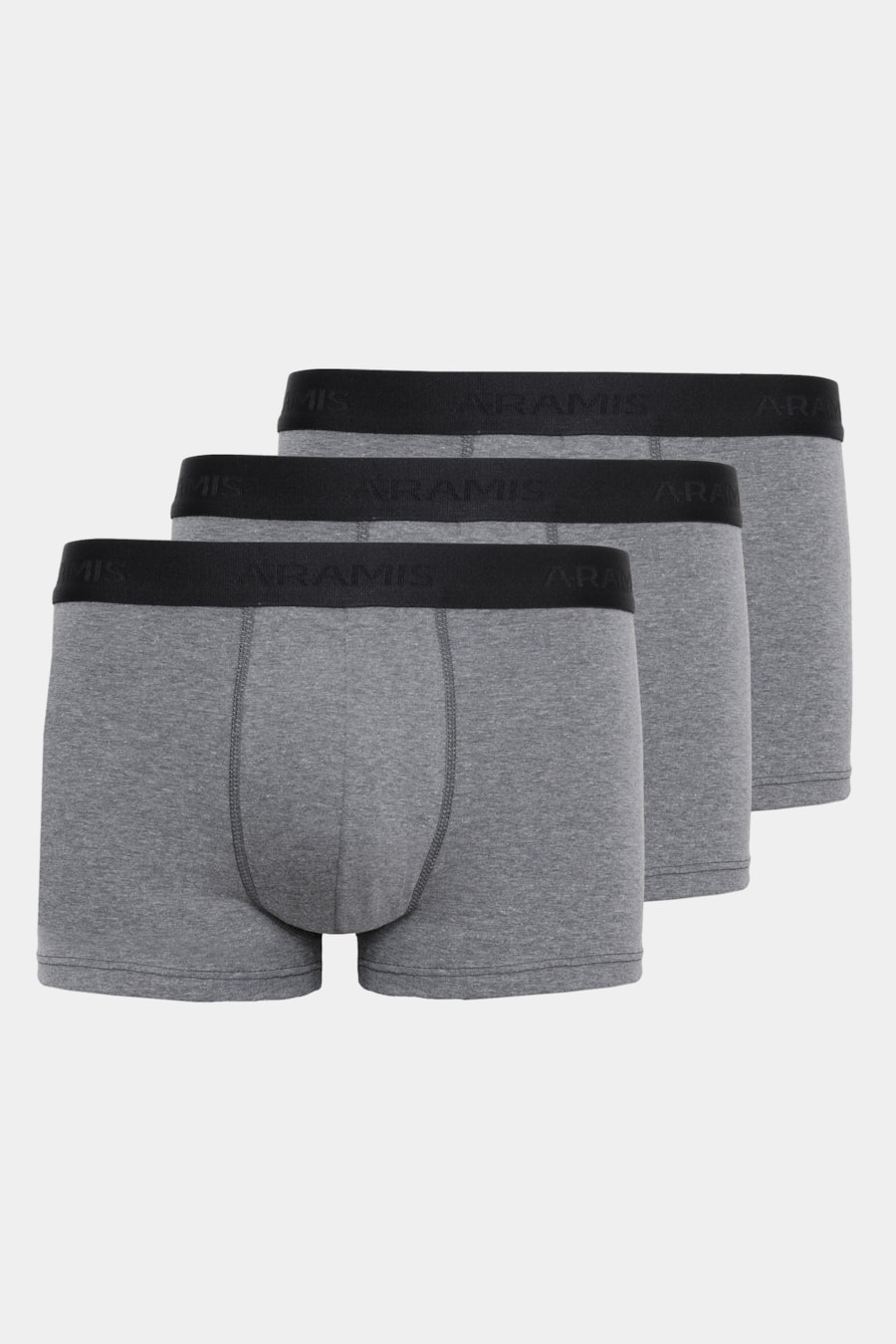Kit 3 Cuecas Neo Boxer Cotton Cinza Mescla — foto 7 de 7