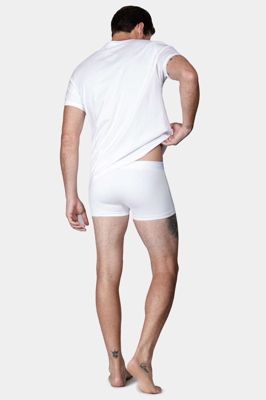 Kit 4 Cuecas Boxer Cotton Branco — foto 4 de 5