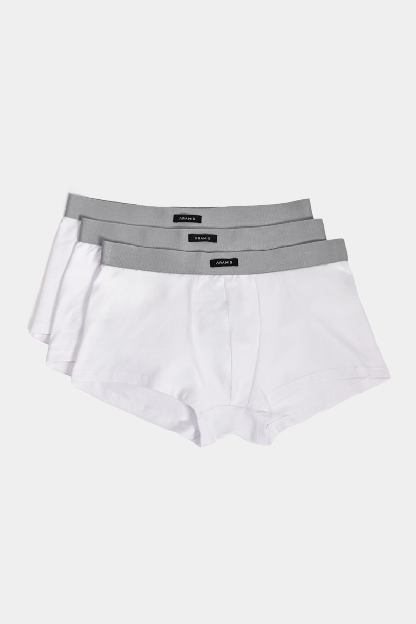 Kit Cueca Boxer Curta Branco