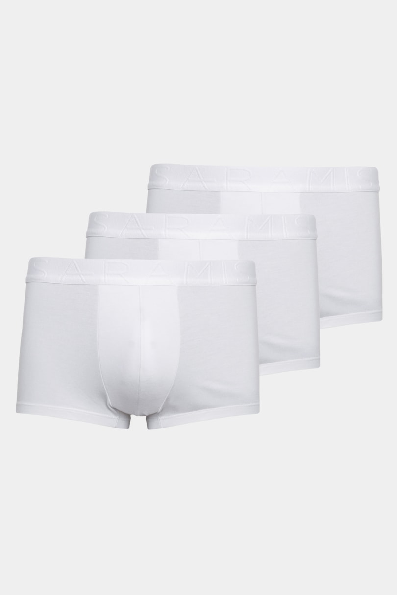 Kit Cueca Boxer Curto Modal Lenzing Branco