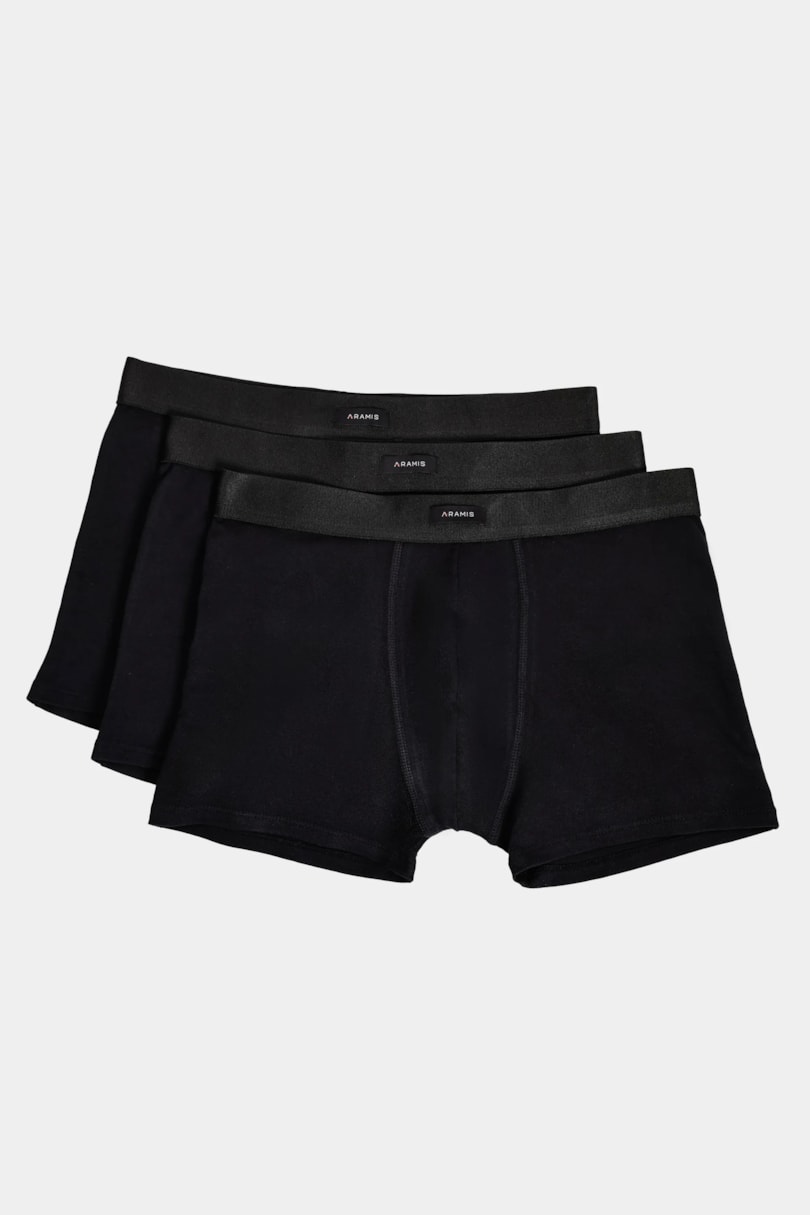 Kit Cueca Boxer Longa Cotton Preto