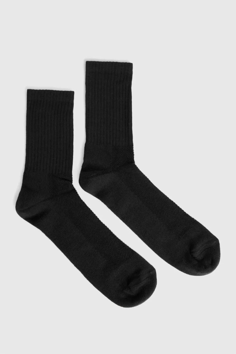 Kit Meia Básica de Cano Médio Preto