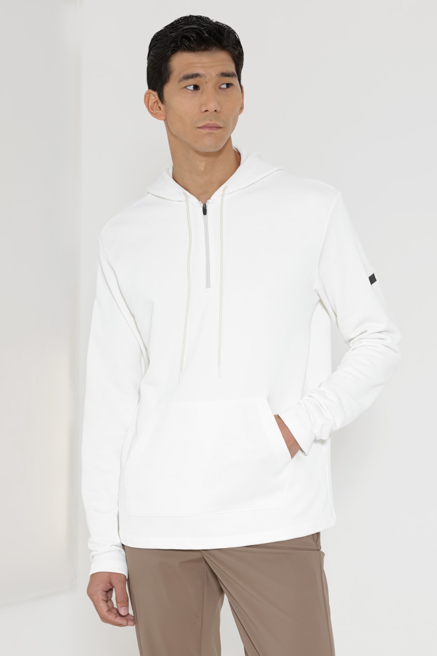 Moletom Com Capuz Urban Poliamida Off White — foto 1 de 5