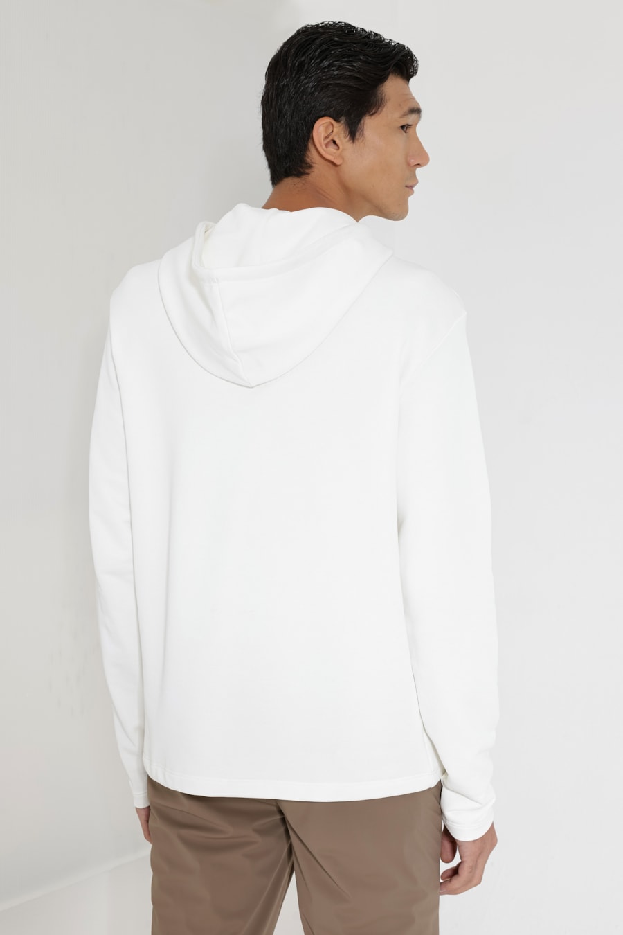 Moletom Com Capuz Urban Poliamida Off White — foto 4 de 5