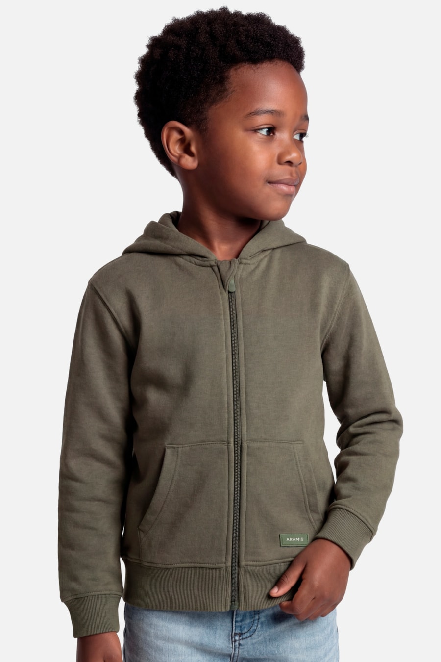 Moletom Infantil Basic Sweatshirt Militar — foto 1 de 5