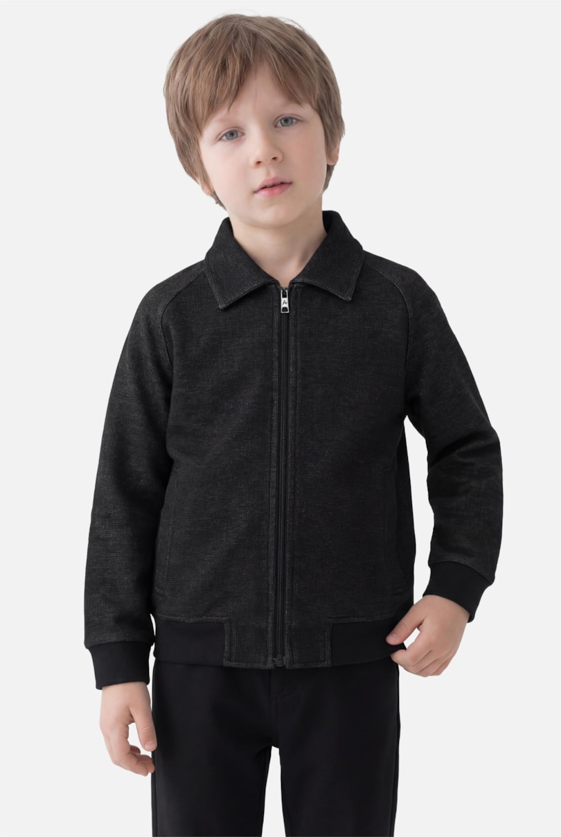 Moletom Infantil Raglan Piquet Preto