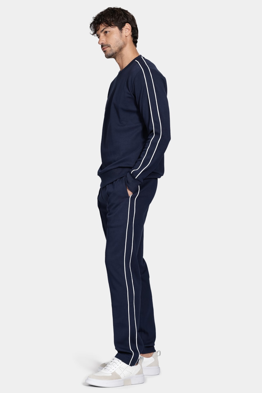Moletom Piquet Sweatshirt Navy — foto 2 de 5