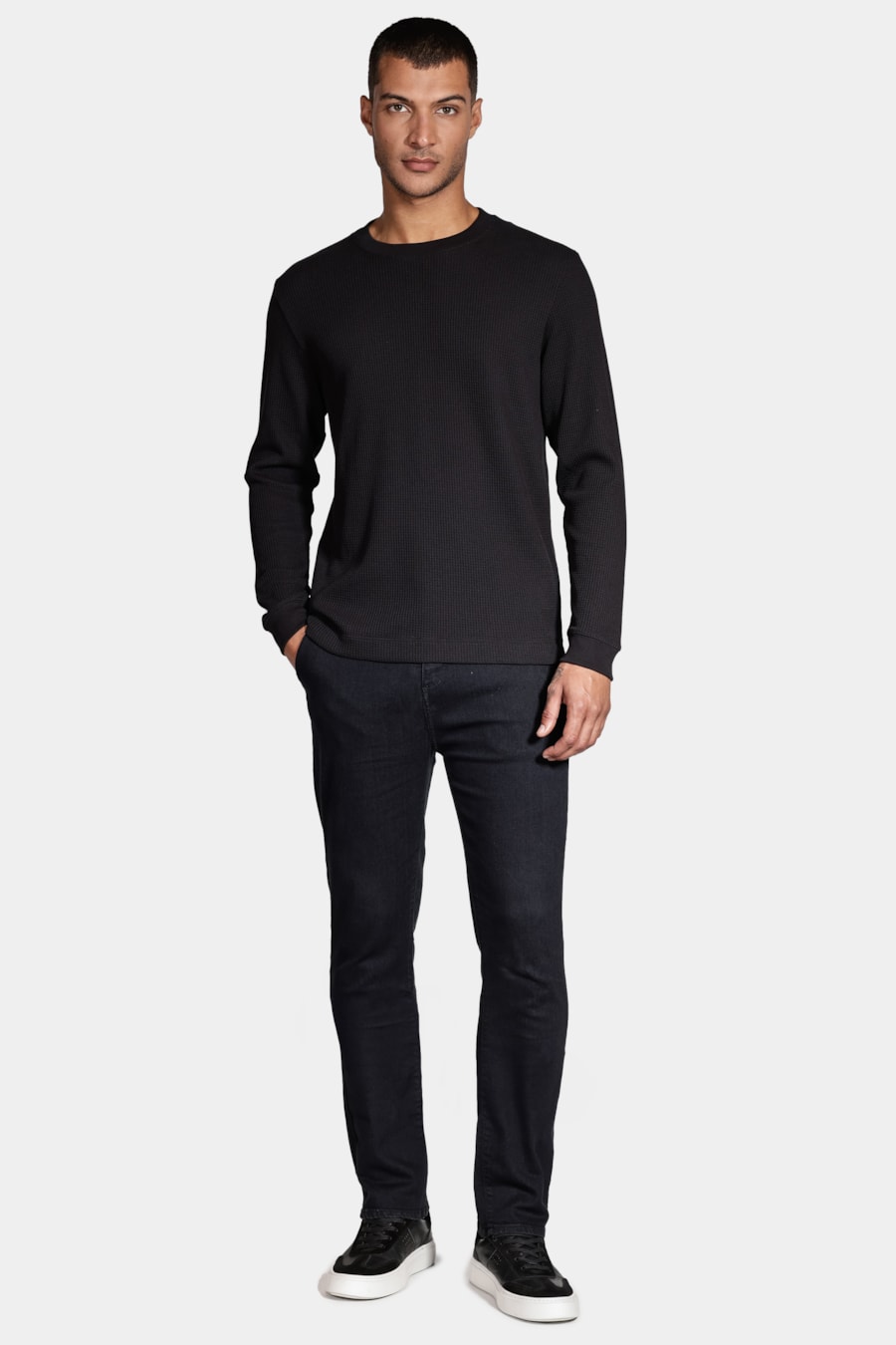 Moletom Wafle Sweatshirt Preto — foto 2 de 5
