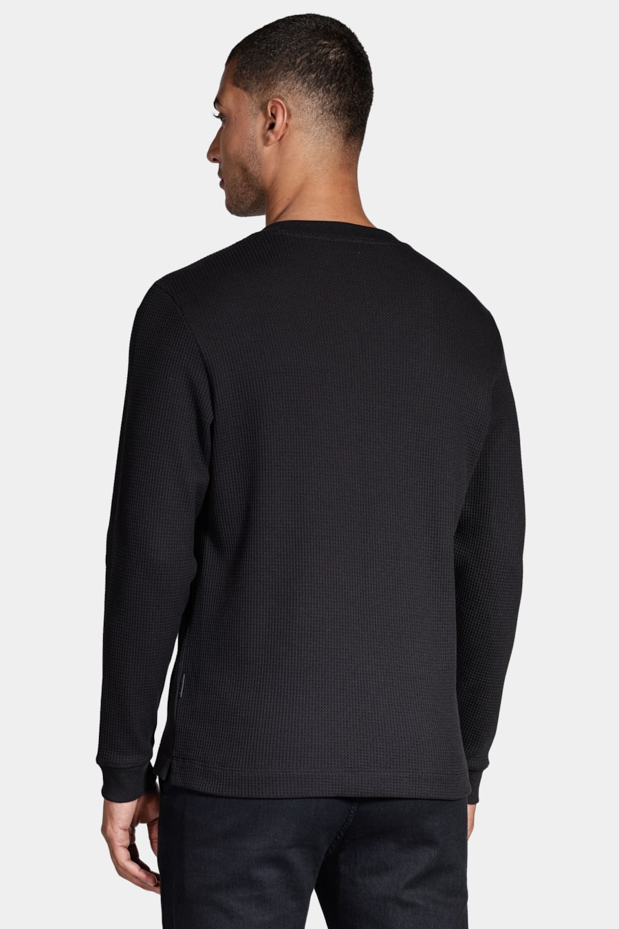Moletom Wafle Sweatshirt Preto — foto 4 de 5